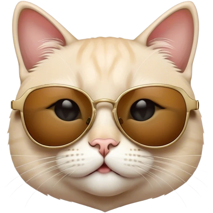 Cat with sungla emoji
