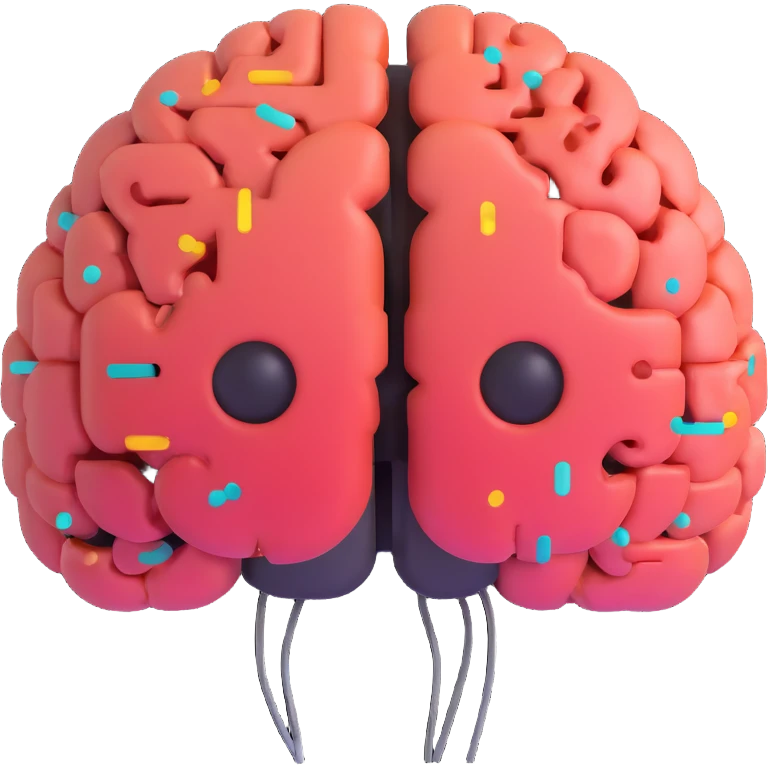 data science emoji showing a brain with digital circuits emoji