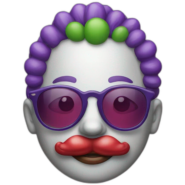 clown with sunglass emoji