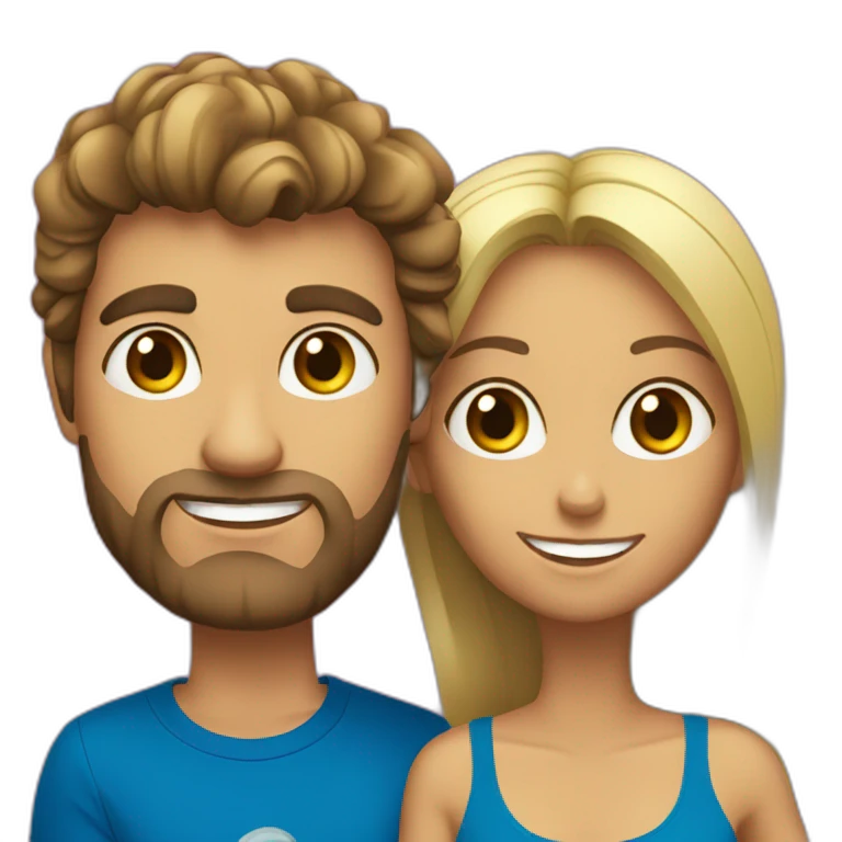 bastien and ines in rio de janeiro emoji