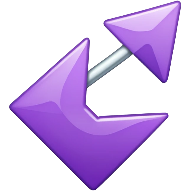 seta para direita roxa emoji