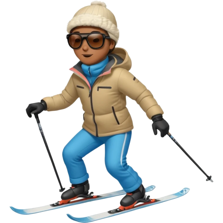 skiing downhill emoji