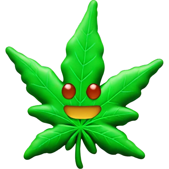 Marijuana gummy emoji