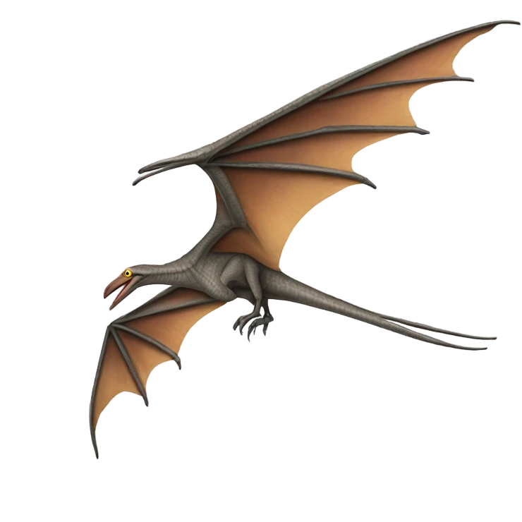 highly realistic pterodactyl emoji