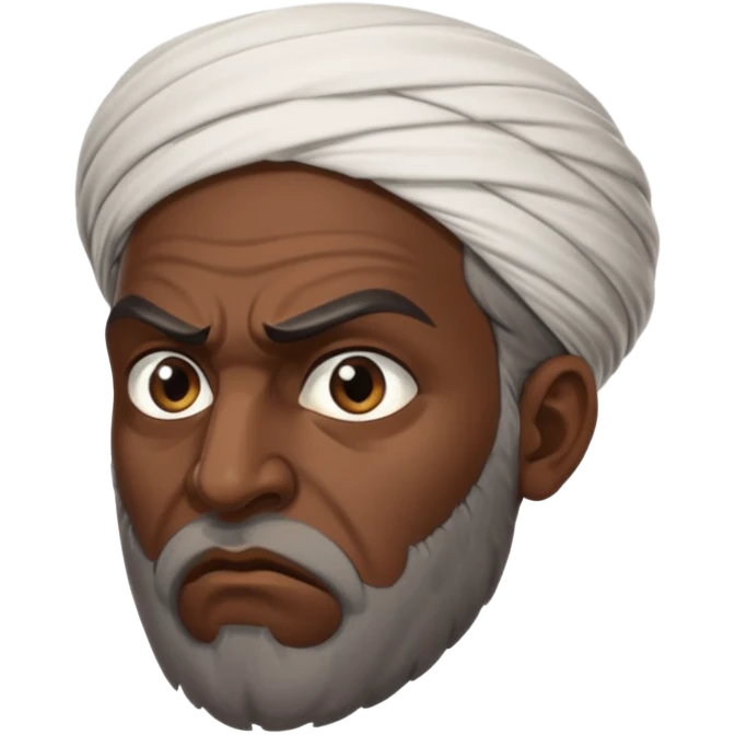 in profile, angry Iranian emoji