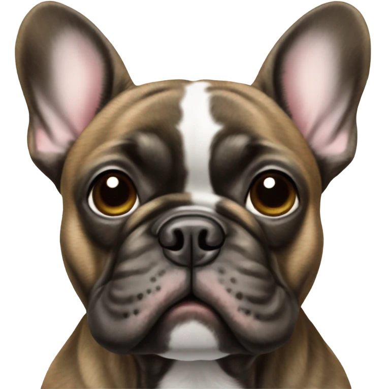 brindle color french bulldog  emoji