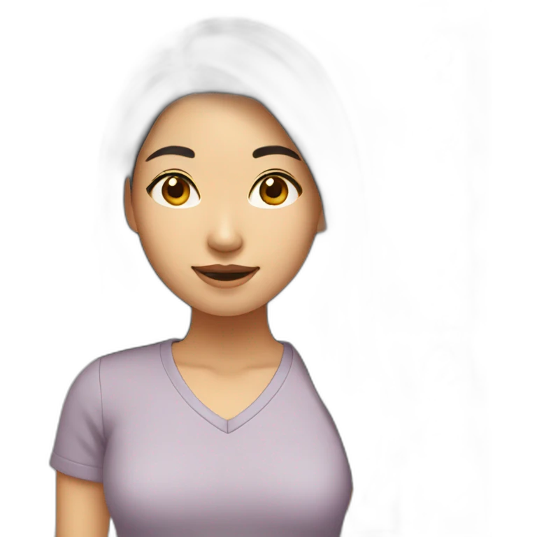 Asian college girl emoji
