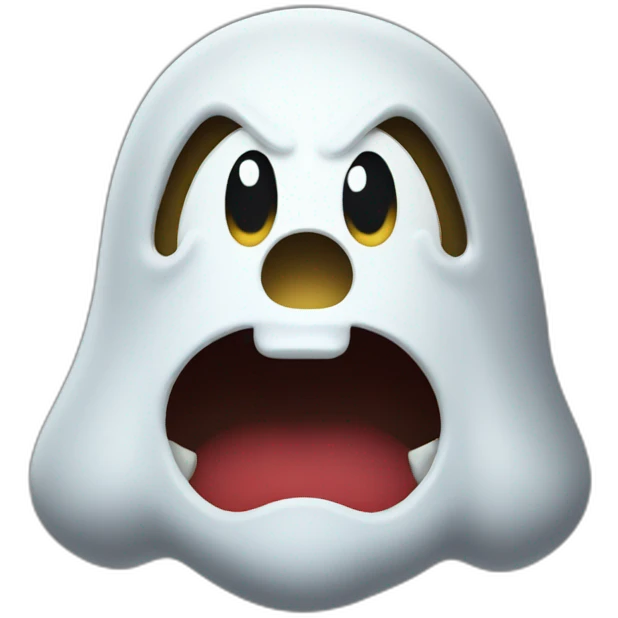 super mario ghost emoji
