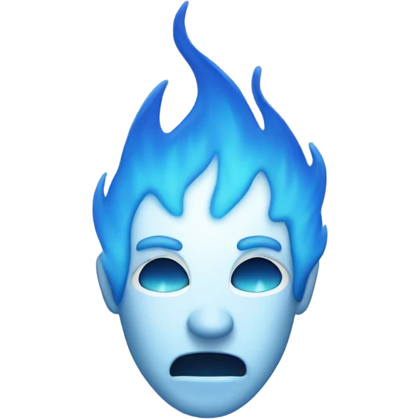 blue flame emoji