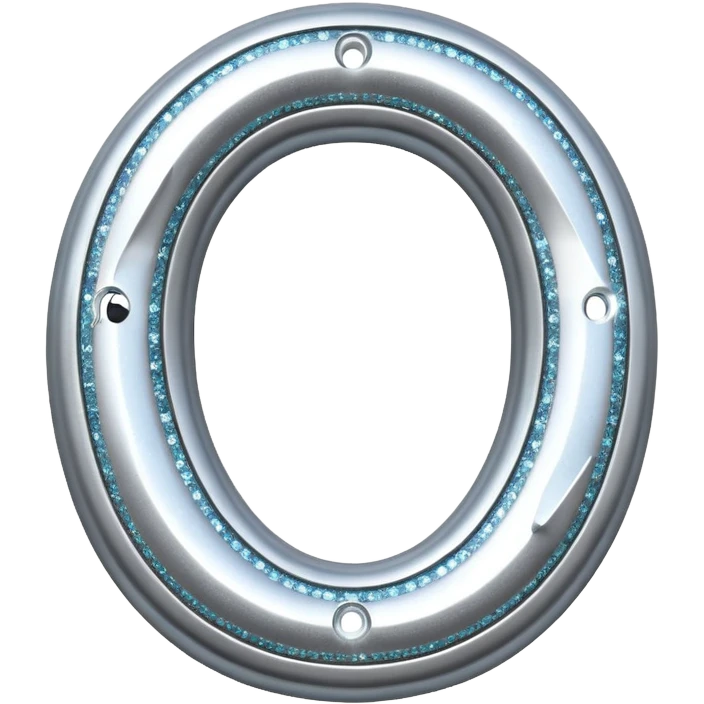 Glittery horseshoe  emoji