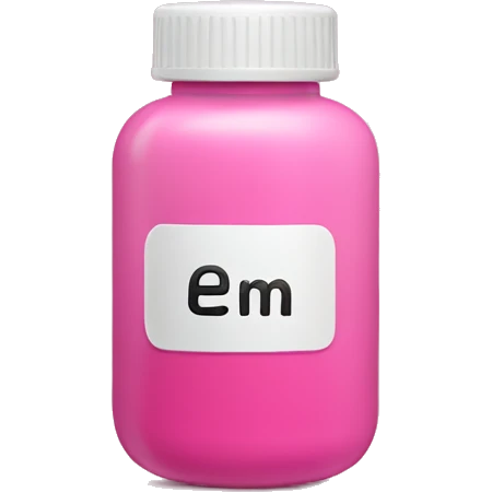 pink pill bottle emoji