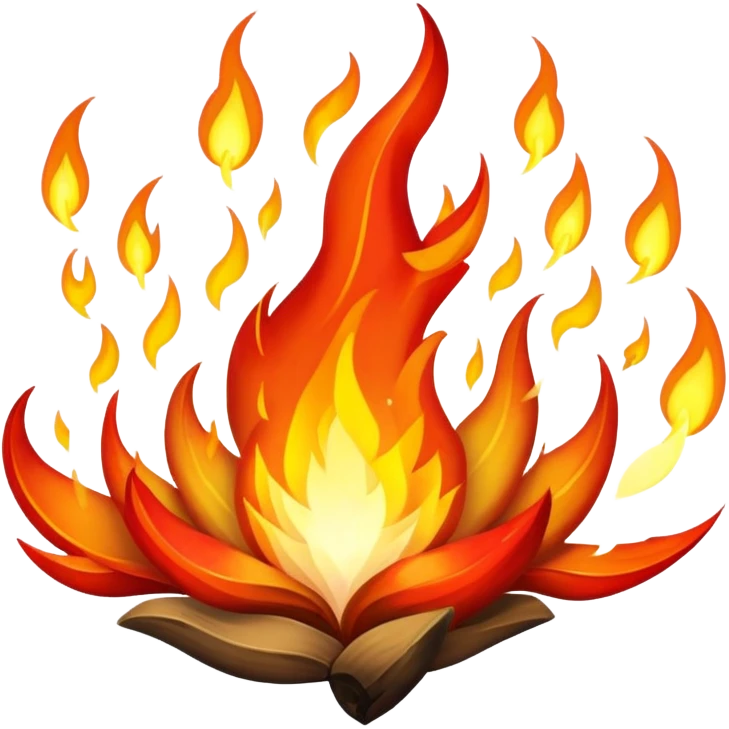 pouvoir ultime en feu emoji