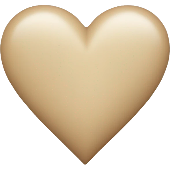 Beige Heart  emoji