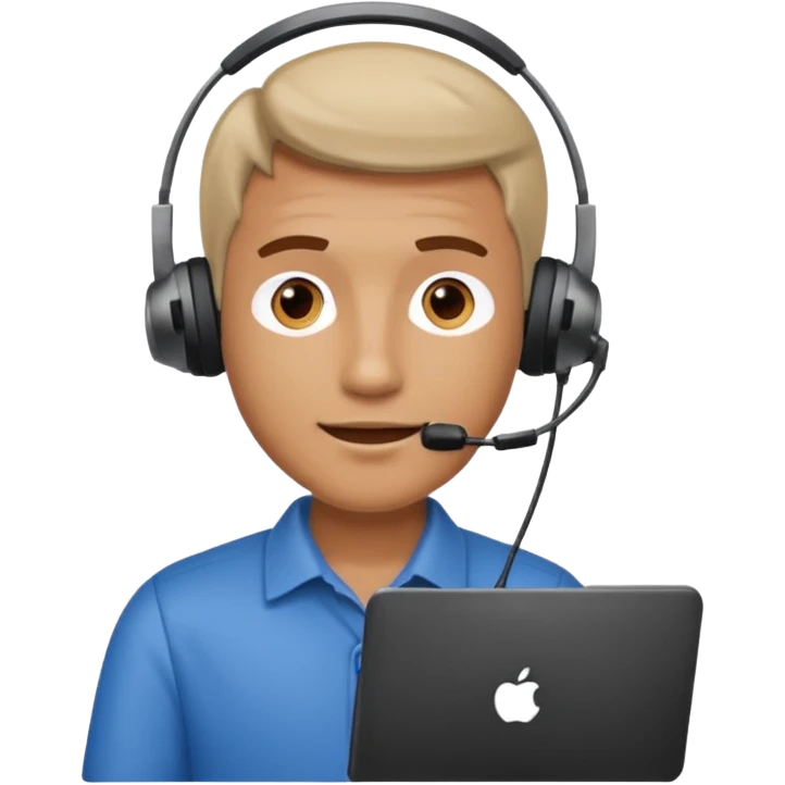 call center man emoji