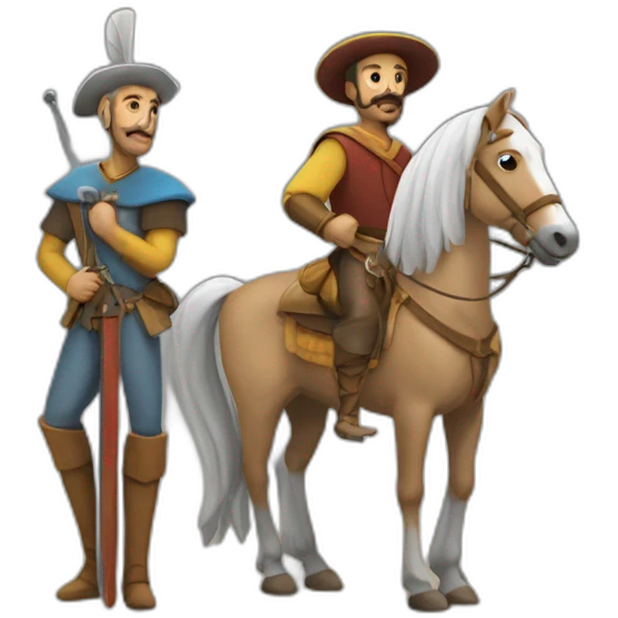 quijote y sancho emoji