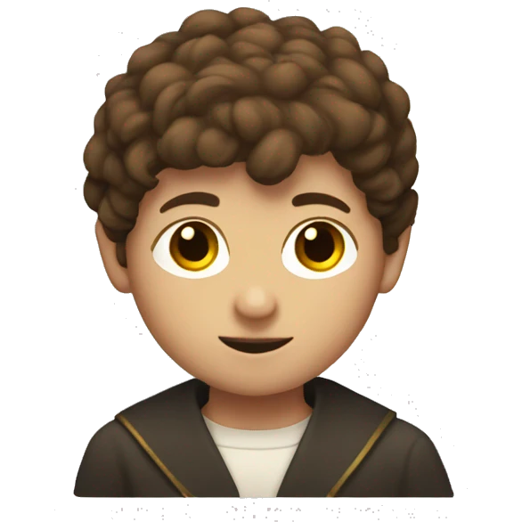 altar boy with brown hair emoji