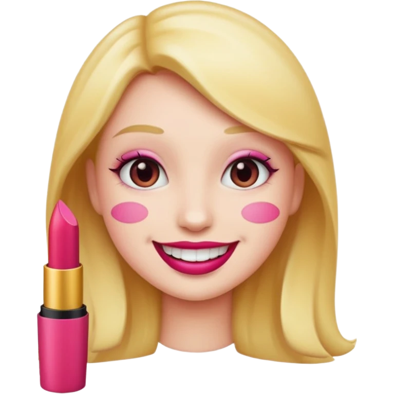 emoji face with lipstick emoji