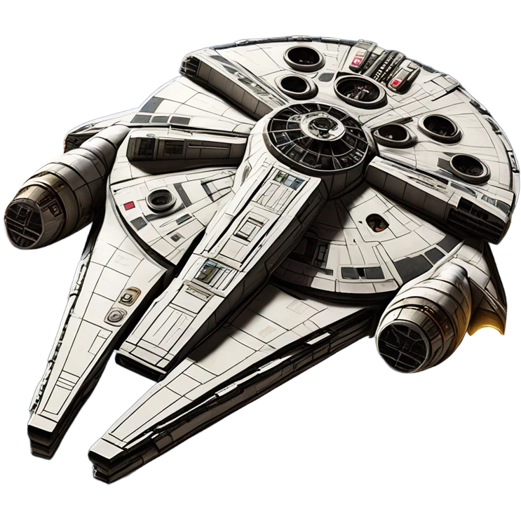 millennium falcon in space emoji