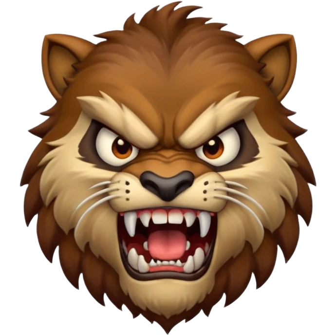 The Beast from Beauty and the Beast, roaring expression emoji emoji