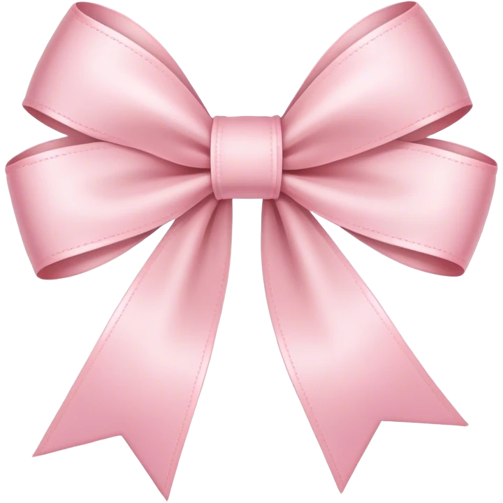 light pink ribbon bow emoji