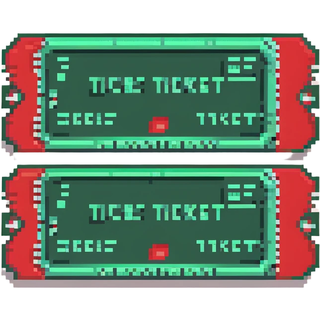 green ticket emoji