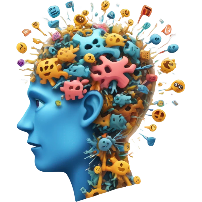 A head with its brain exploding, symbolizing the complexity of working with marketplaces. emoji