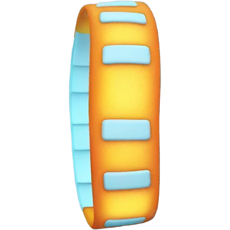 A glowing wristband emoji