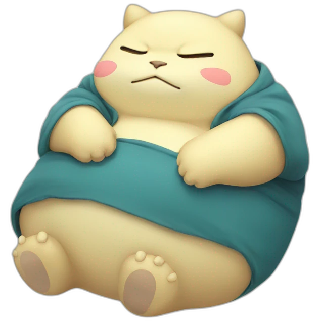 Snorlax sleeping emoji