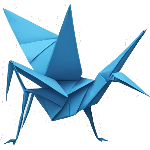 origami crane emoji