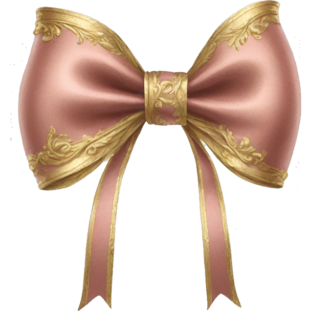vintage rococo bow emoji