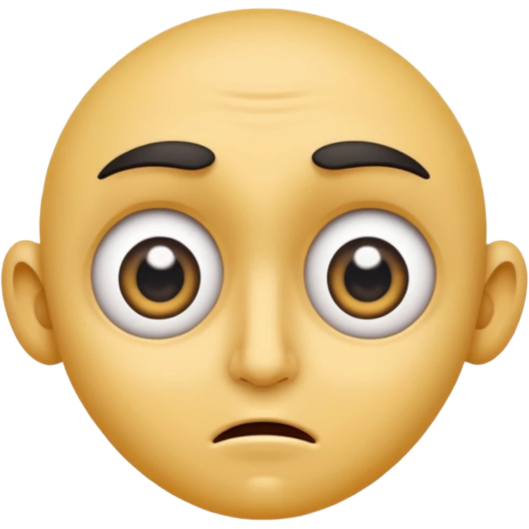 Face looking to the side with wide eyes and low mouth with raised eyebrows (the viral face for this is a bad idea, but we’re totally gonna do it together anyway) emoji