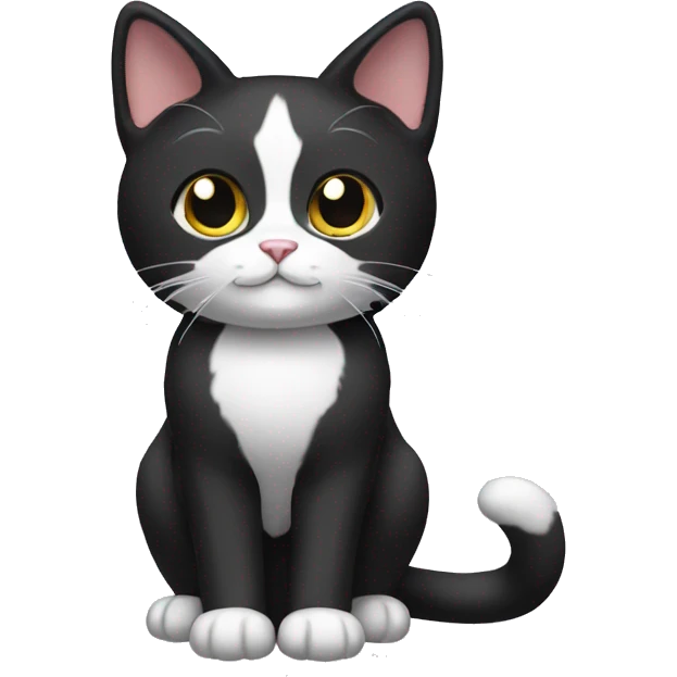 Tuxedo Cat Breed Full Body emoji