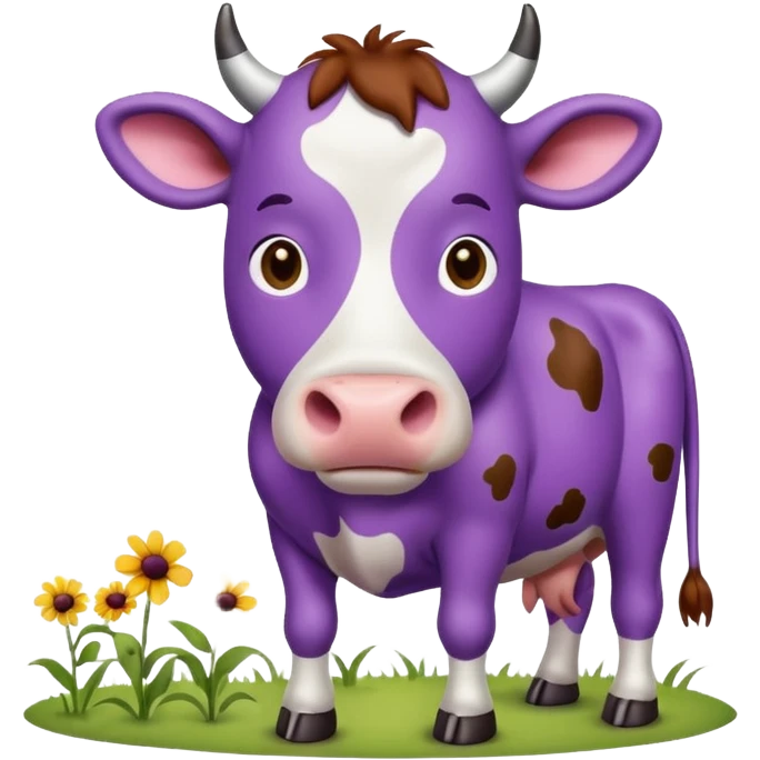 purple cow emoji