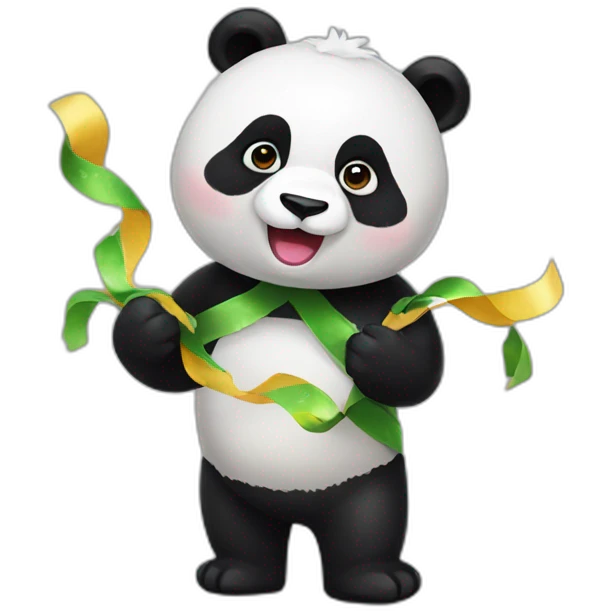 Panda as a streamer emoji