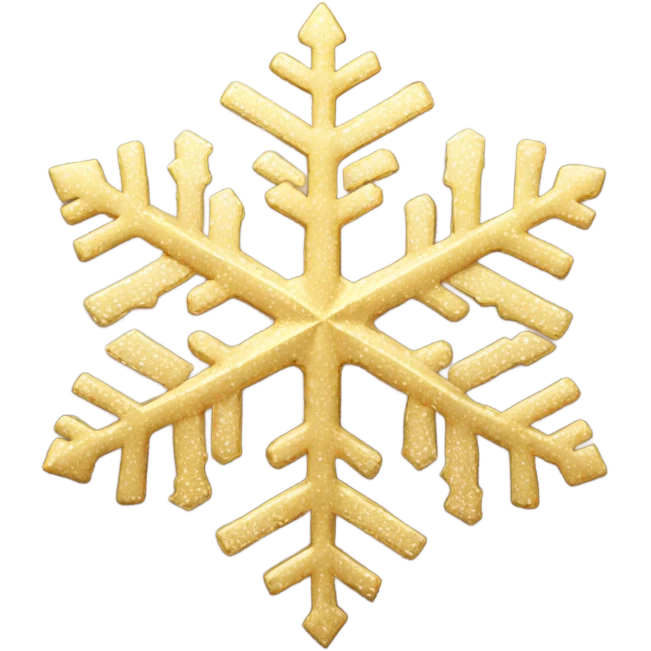Golden snowflake  emoji