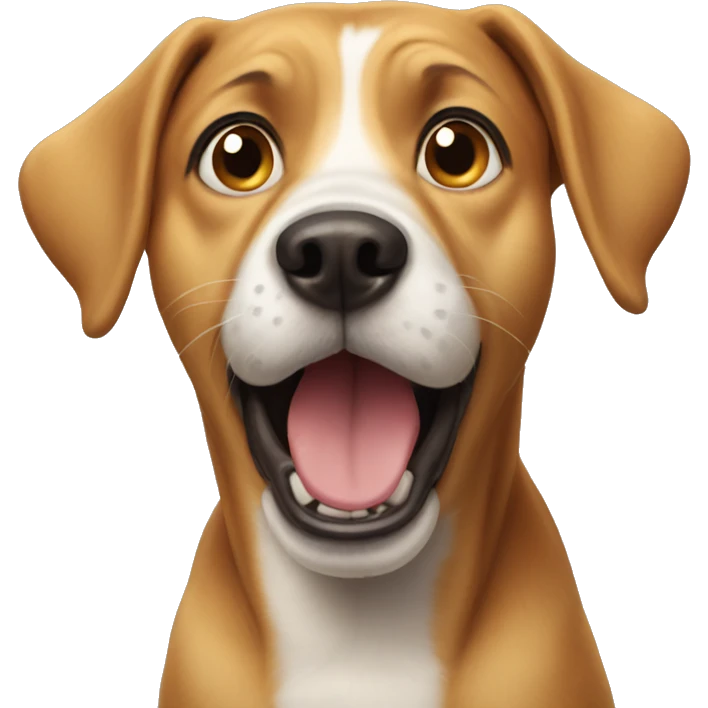 shocked dog emoji