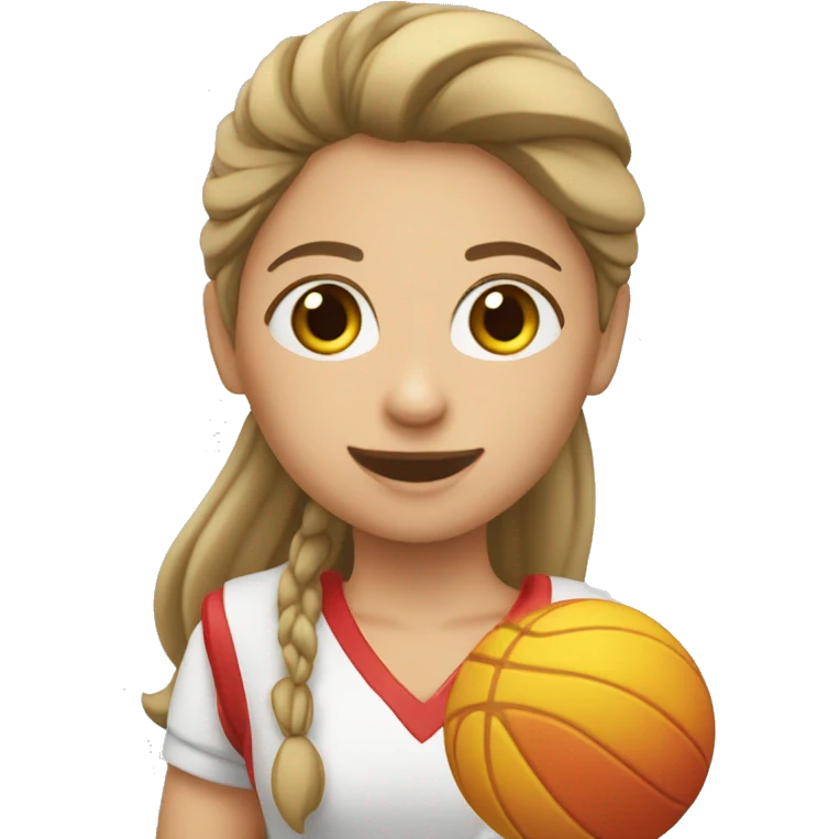 Menina jogando vôlei  emoji