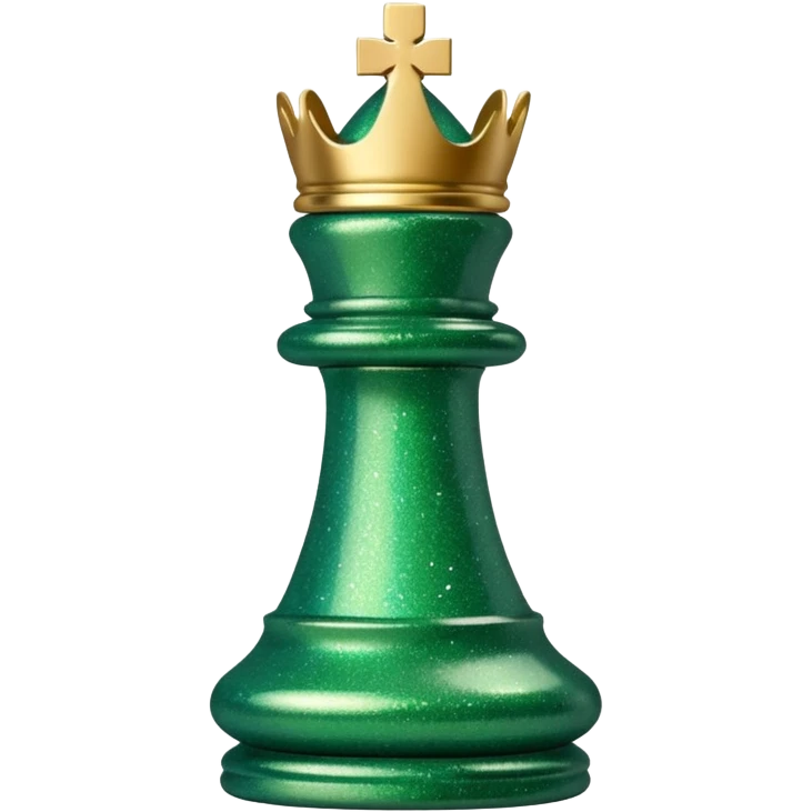 green glitter chess piece rook emoji