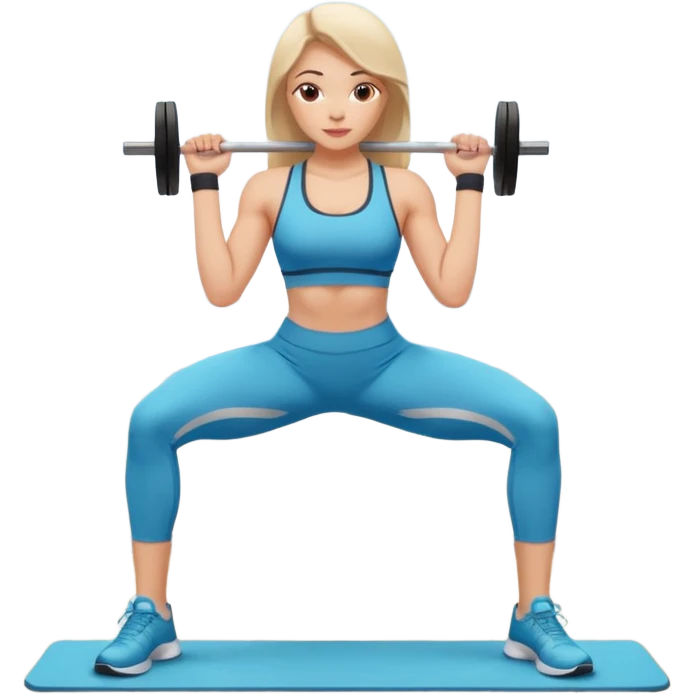girl working out glutes  emoji
