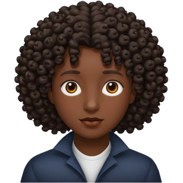 Cabelo cacheado emoji