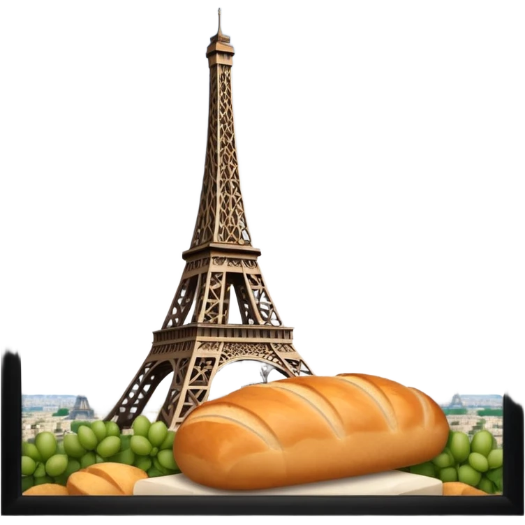 Bread on eifel tower emoji