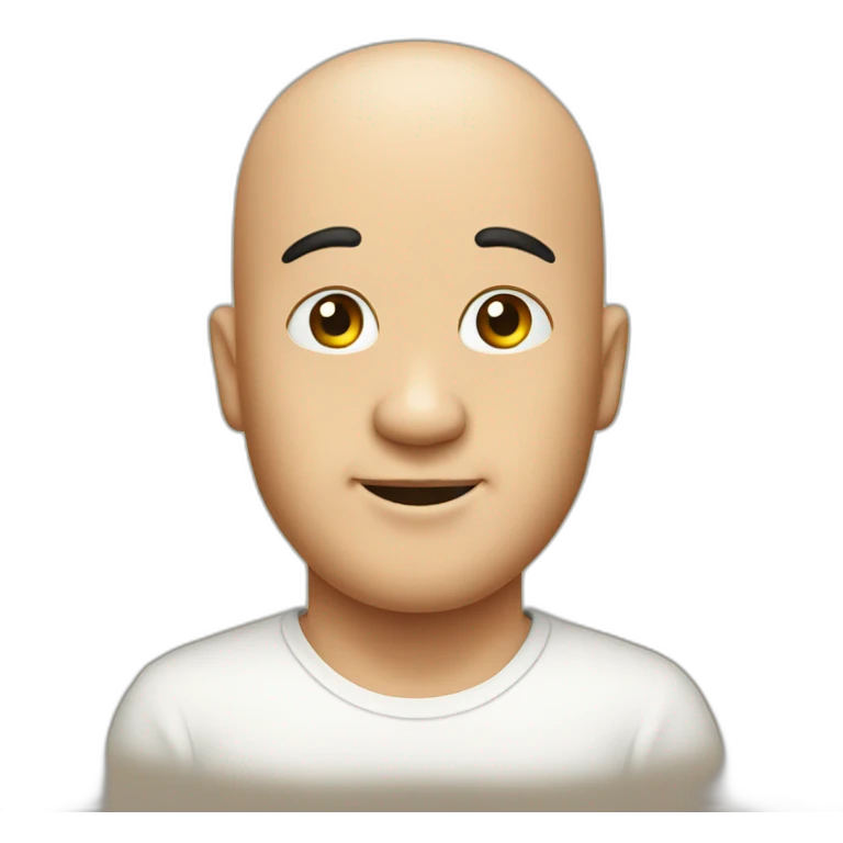 Bald kwak emoji