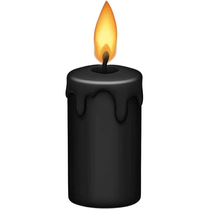 black candle emoji