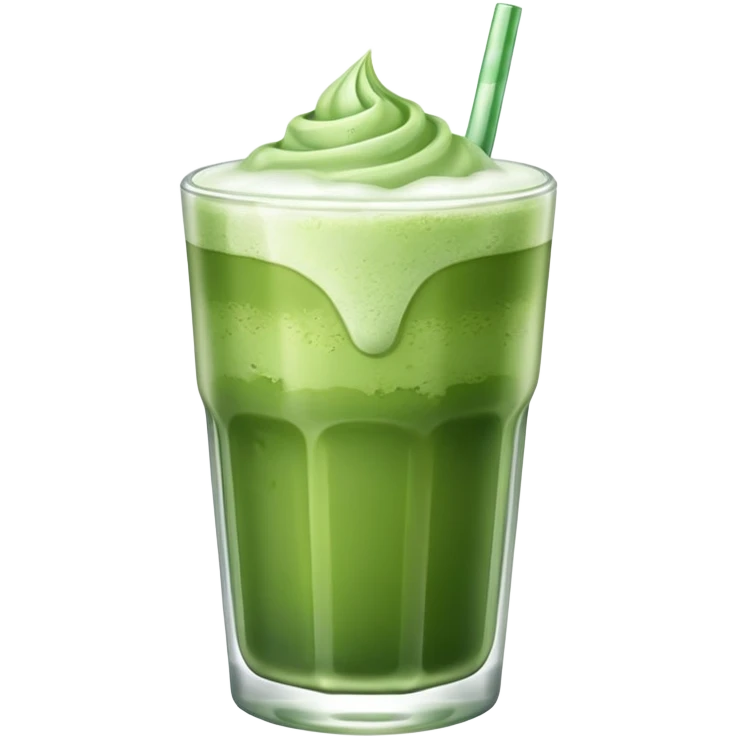 Iced matcha emoji