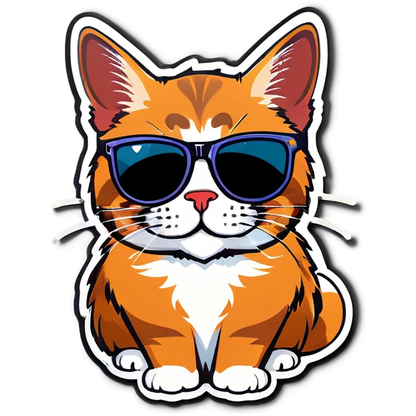 Cat with sunglasses emoji