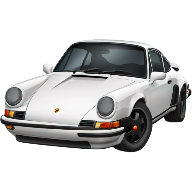black Porsche 911 emoji