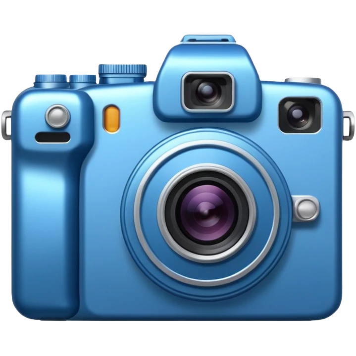 Blue camera  emoji