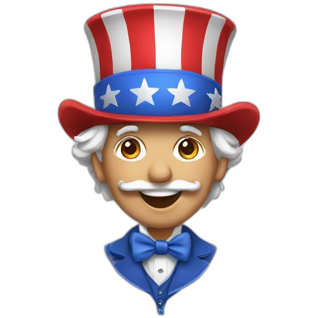 cute uncle sam emoji