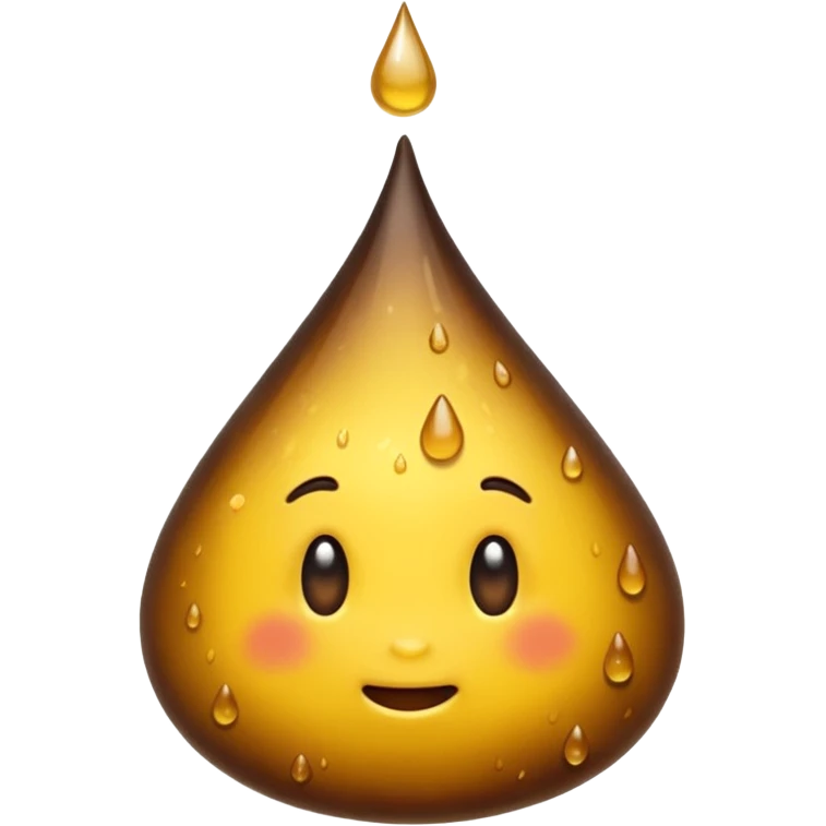 plain yellow drop and plain Pile of Poo  emoji