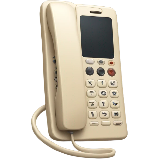 Beige phone  emoji